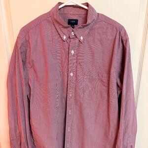 Men's J. Crew Red Plaid Button Down